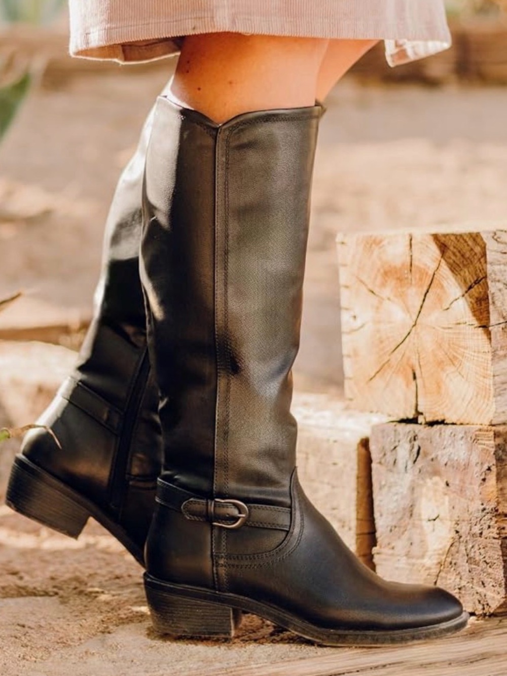 NEW Classic Black Women's Knee-High Riding Boots 5.5